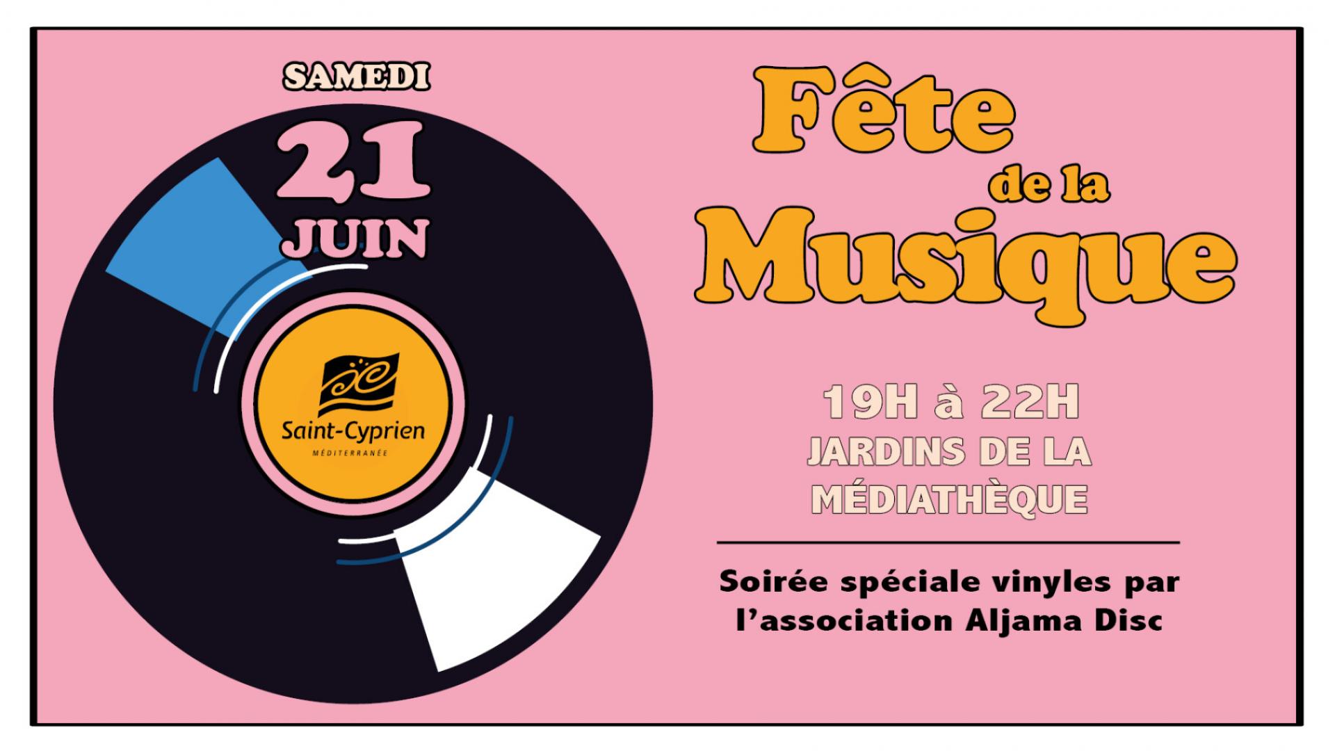 FETE DE LA MUSIQUE DANS LES JARDINS DE LA MEDIATHEQUE : SOIREE SPECIALE VINYLES